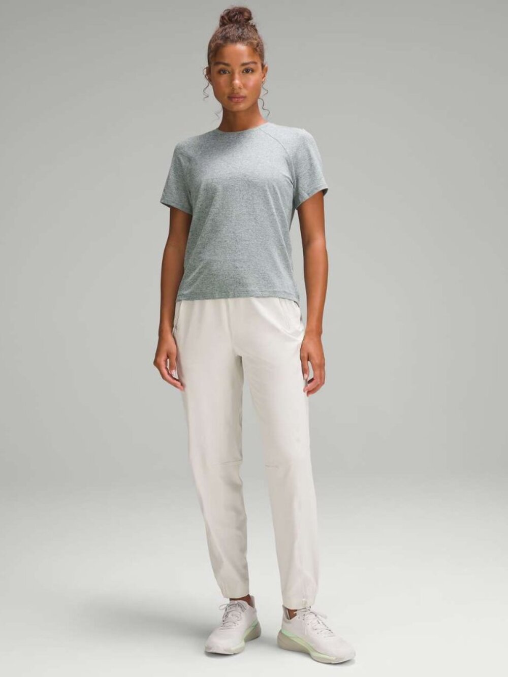 Lululemon License to Train Classic-Fit T-Shirt in Heathered Medium Forest